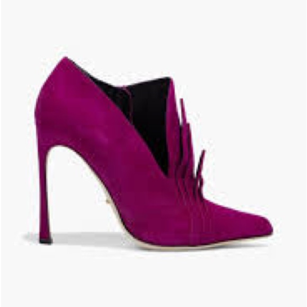 SERGIO ROSSI
Layered suede ankle boots